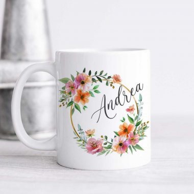 Hrnček s menom a kvetmi Hrnček s menom a kvetmi