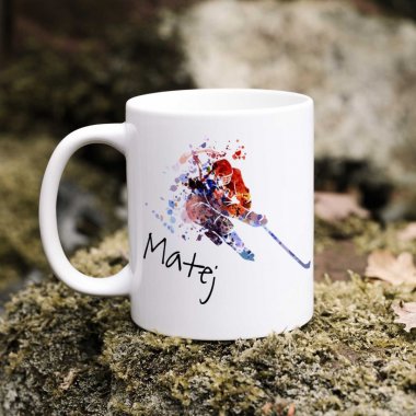 Hrnček s menom - Hokejová hviezda  Hrnček s menom - Hokejová hviezda