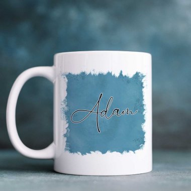Hrnček  s menom - Modrý odtieň