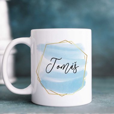 Hrnček s menom - Vodné farby Hrnček s menom - Vodné farby
