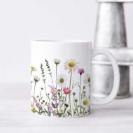 Hrnček s motívom lúčnych kvetov