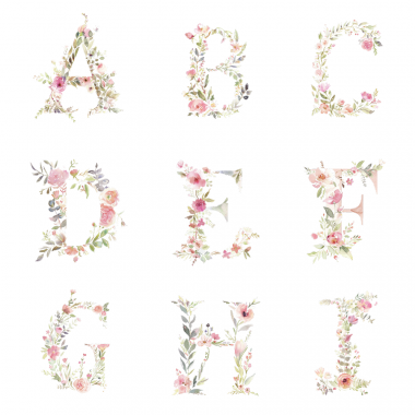 Personalizovaný hrnček s menom a iniciálom – Kvetinový dizajn Personalizovaný hrnček s menom a iniciálom – Kvetinový dizajn