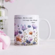 Hrnček pre pani učiteľku s menom – Písmenká a srdce v triede