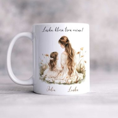 Personalizovaný hrnček pre mamu – Láska, ktorá trvá večne