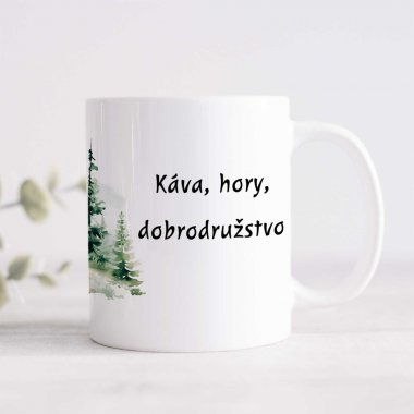 Hrnček - "Káva, hory, dobrodružstvo" Hrnček - "Káva, hory, dobrodružstvo"