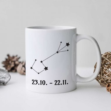 Hrnček - Znamenie Škorpión, so súhvezdím