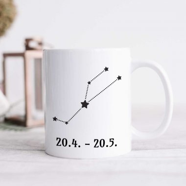 Hrnček - Znamenie Býk, so súhvezdím