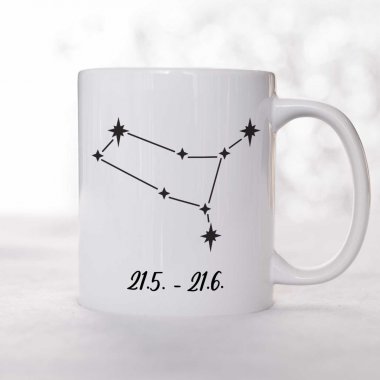 Hrnček - Znamenie Blíženci, so súhvezdím