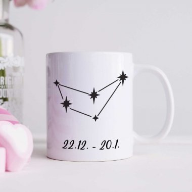 Hrnček - Znamenie Kozorožec, so súhvezdím Hrnček - Znamenie Kozorožec, so súhvezdím