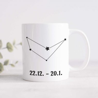 Hrnček - Znamenie Kozorožec, so súhvezdím Hrnček - Znamenie Kozorožec, so súhvezdím