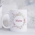 Jemný kvetinový hrnček pre mamu – aj s menom