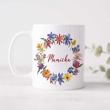 Kvetinový hrnček pre mamičku – aj s menom