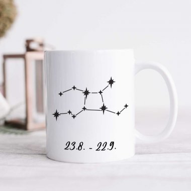 Hrnček - Znamenie Panna, so súhvezdím