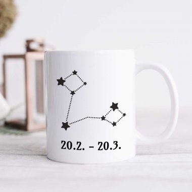 Hrnček - Znamenie Ryby, so súhvezdím	