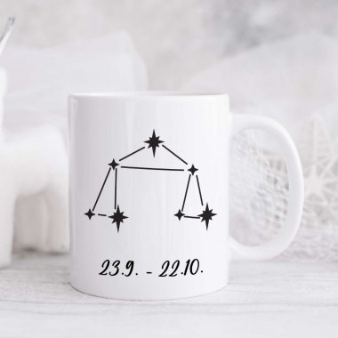 Hrnček - Znamenie Váhy, so súhvezdím