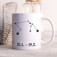Hrnček - Znamenie Vodnár, so súhvezdím